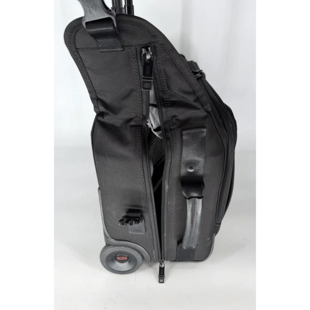 TUMI Alpha II 22038D2 4-Wheel Garment Bag Carry-On Black Ballistic Nylon